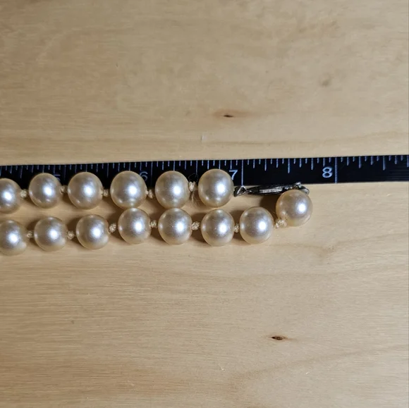 Vintage Sterling silver champagne glass pearls - Picture 7 of 7